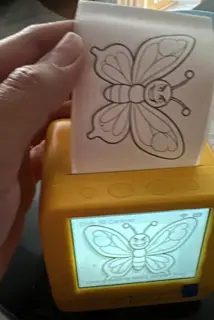 Customer photo: Stickr printing a butterfly sticker