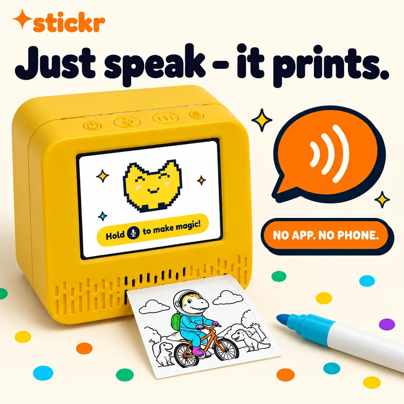 Just speak, it prints: no app, no phone